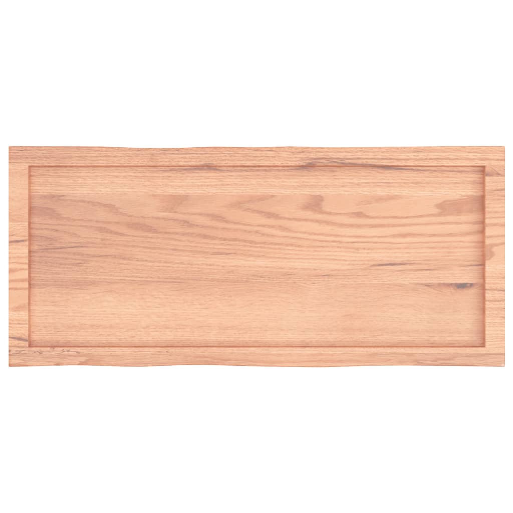 vidaXL Plateau de table 100x40x(2-4) cm bois massif traité avec bords naturels
