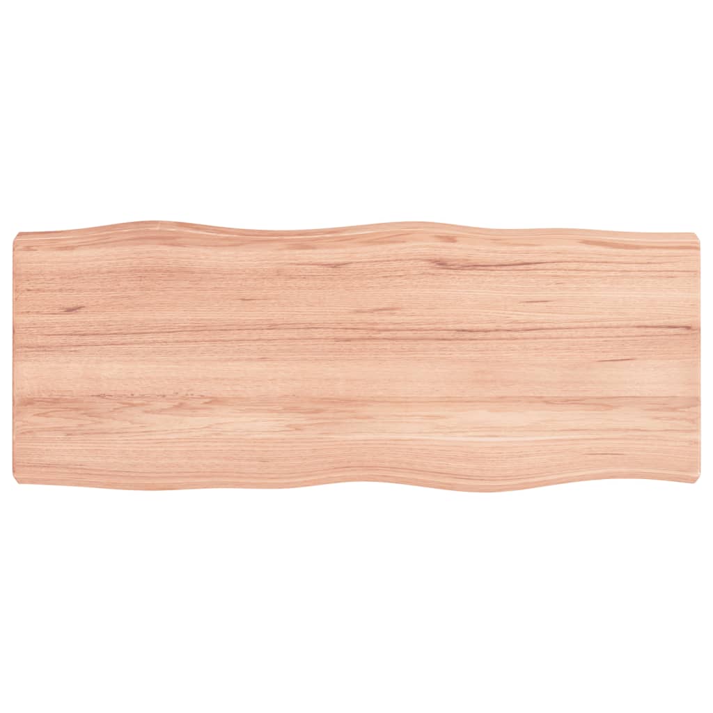 vidaXL Plateau de table 100x40x(2-6) cm Bois massif traité Bords naturels