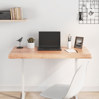 vidaXL Plateau de table 100x40x(2-6) cm Bois massif traité Bords naturels
