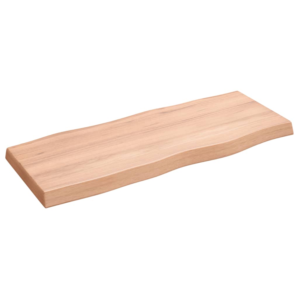 vidaXL Plateau de table 100x40x(2-6) cm Bois massif traité Bords naturels