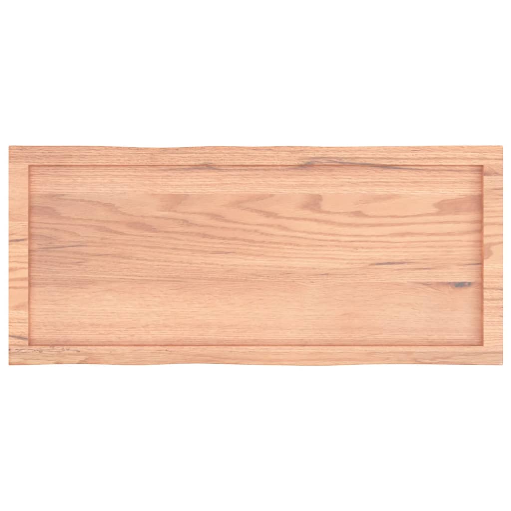 vidaXL Plateau de table 100x40x(2-6) cm Bois massif traité Bords naturels