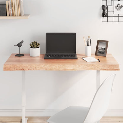 vidaXL Plateau de table 100x40x(2-6) cm Bois massif traité Bords naturels