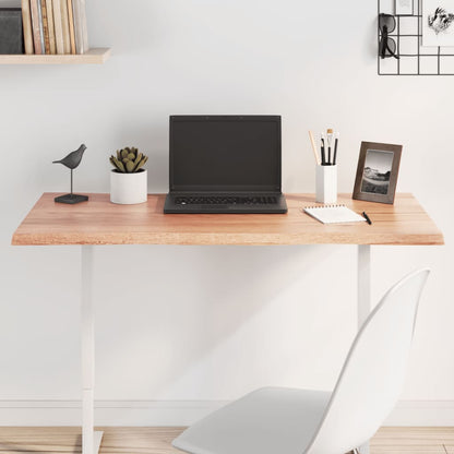 vidaXL Plateau de table 100x50x2 cm Chêne massif traité Bord naturel