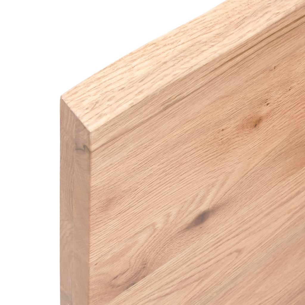 vidaXL Plateau de table 100x50x(2-4) cm Bois massif traité Bords naturels