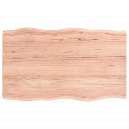vidaXL Plateau de table 100x60x2 cm Chêne massif Traité Chant naturel