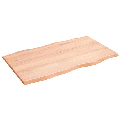 vidaXL Plateau de table 100x60x2 cm Chêne massif Traité Chant naturel