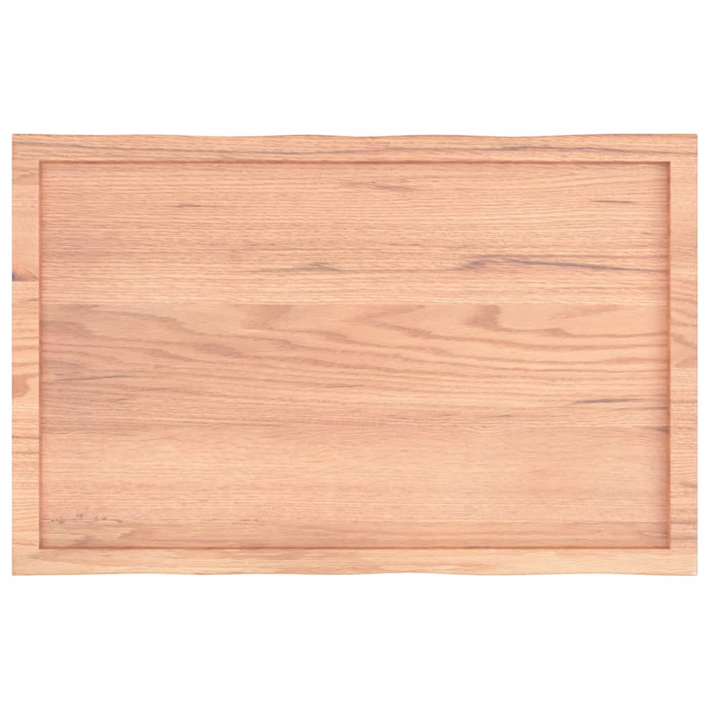 vidaXL Tischplatte 100x60x(2-6) cm Massivholz Behandelt Baumkante