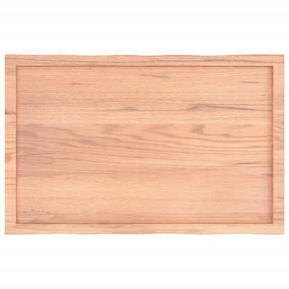 vidaXL Tischplatte 100x60x(2-6) cm Massivholz Behandelt Baumkante