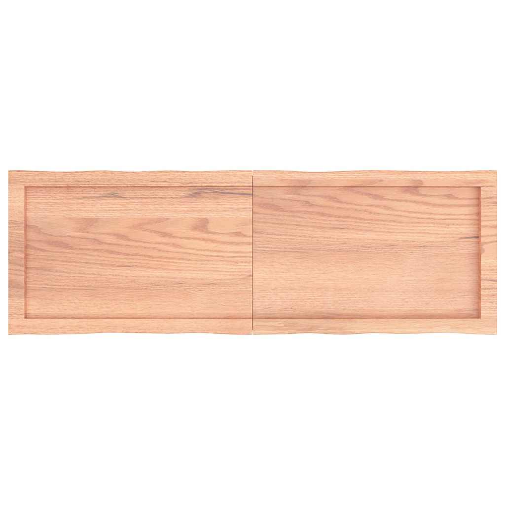 vidaXL Plateau de table 120x40x(2-4) cm bois massif traité avec bord naturel