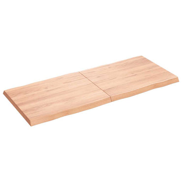 vidaXL Plateau de table 120x50x(2-4) cm Bois massif traité Bords naturels
