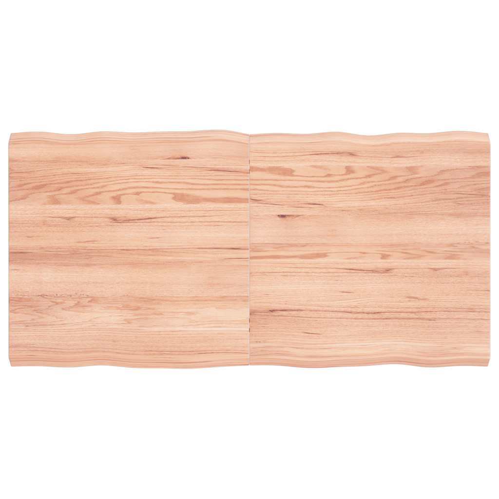 vidaXL Plateau de table 120x60x(2-4) cm Bois massif Traité Bords naturels