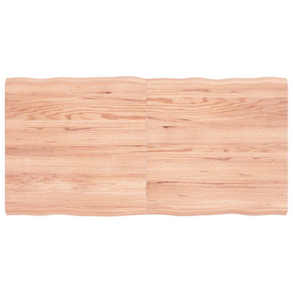 vidaXL Plateau de table 120x60x(2-4) cm Bois massif Traité Bords naturels