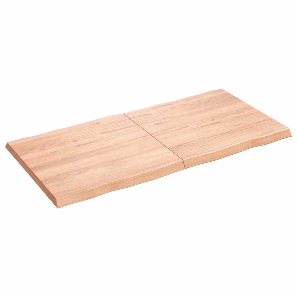 vidaXL Plateau de table 120x60x(2-4) cm Bois massif Traité Bords naturels