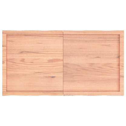 vidaXL Plateau de table 120x60x(2-4) cm Bois massif Traité Bords naturels