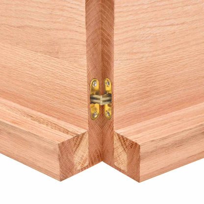 vidaXL Plateau de table 120x60x(2-6) cm en bois massif traité avec bord naturel