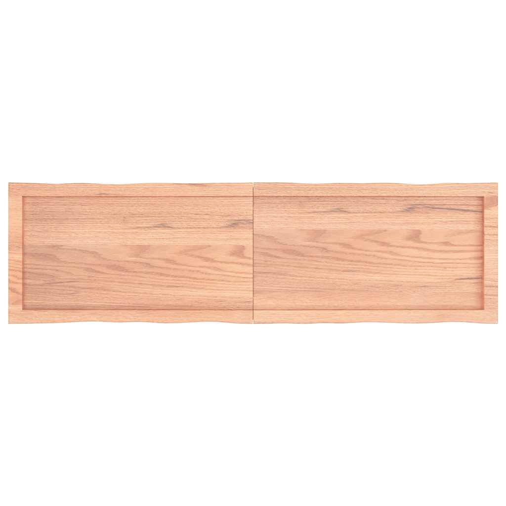 vidaXL Tischplatte 140x40x(2-4) cm Massivholz Behandelt Baumkante