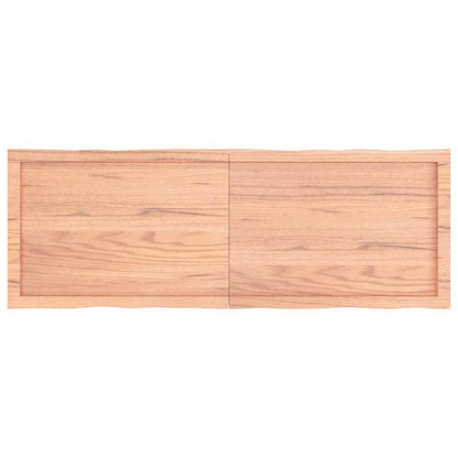 vidaXL Tischplatte 140x50x(2-4) cm Massivholz Behandelt Baumkante