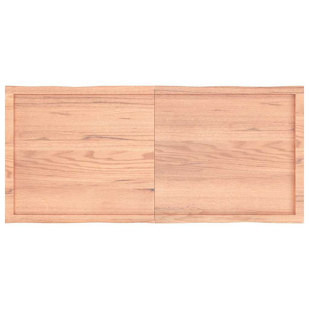 vidaXL Tischplatte 140x60x(2-4) cm Massivholz Behandelt Baumkante