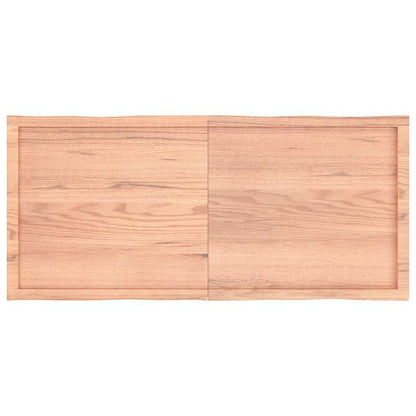 vidaXL Tischplatte 140x60x(2-4) cm Massivholz Behandelt Baumkante