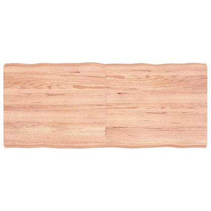 vidaXL Tischplatte 140x60x(2-6) cm Massivholz Behandelt Baumkante