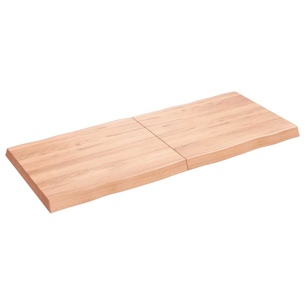 vidaXL Tischplatte 140x60x(2-6) cm Massivholz Behandelt Baumkante