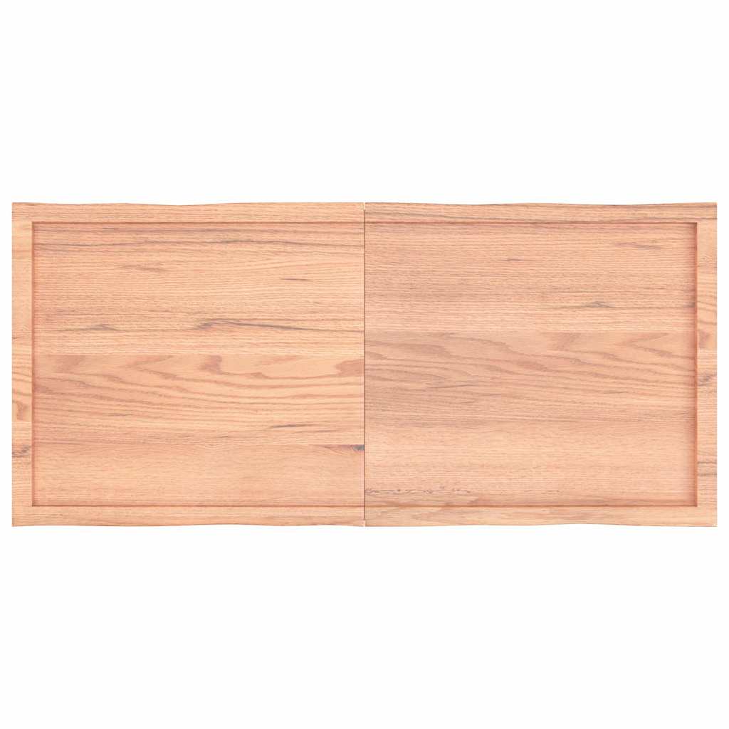 vidaXL Tischplatte 140x60x(2-6) cm Massivholz Behandelt Baumkante