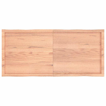 vidaXL Tischplatte 140x60x(2-6) cm Massivholz Behandelt Baumkante