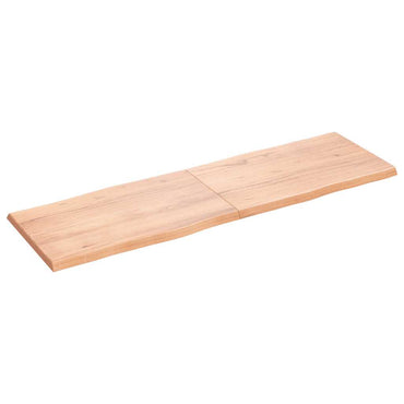 vidaXL Tischplatte 160x50x(2-4) cm Massivholz Behandelt Baumkante