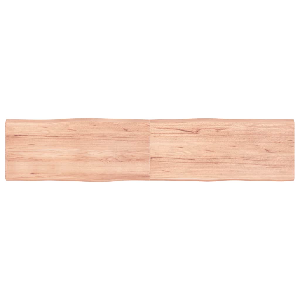 vidaXL Tischplatte 180x40x(2-4) cm Massivholz Behandelt Baumkante