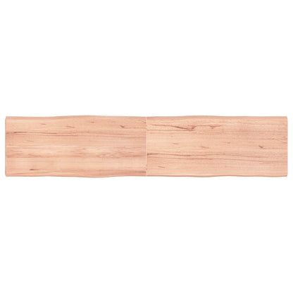 vidaXL Tischplatte 180x40x(2-4) cm Massivholz Behandelt Baumkante