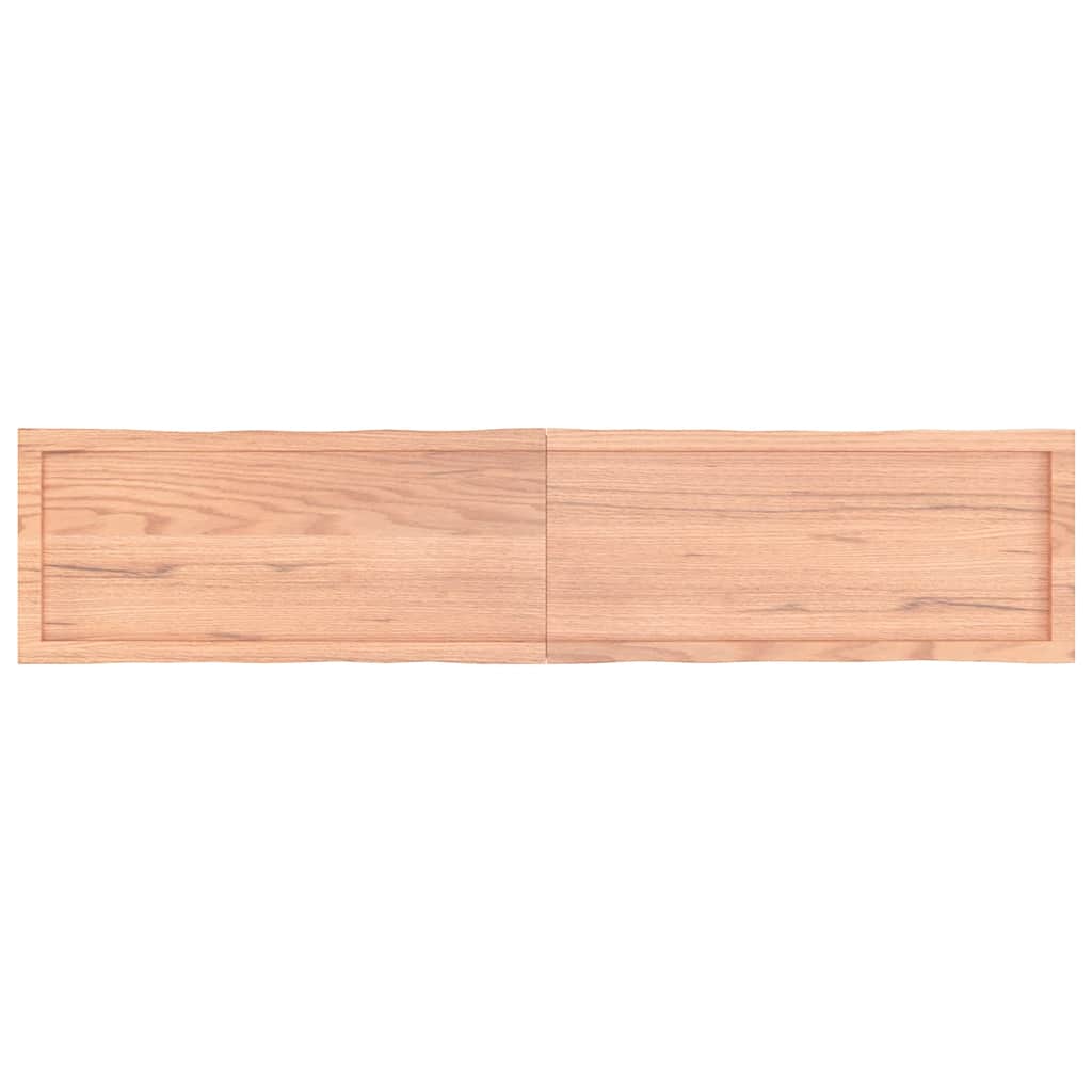 vidaXL Tischplatte 180x40x(2-4) cm Massivholz Behandelt Baumkante