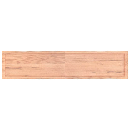vidaXL Tischplatte 180x40x(2-4) cm Massivholz Behandelt Baumkante
