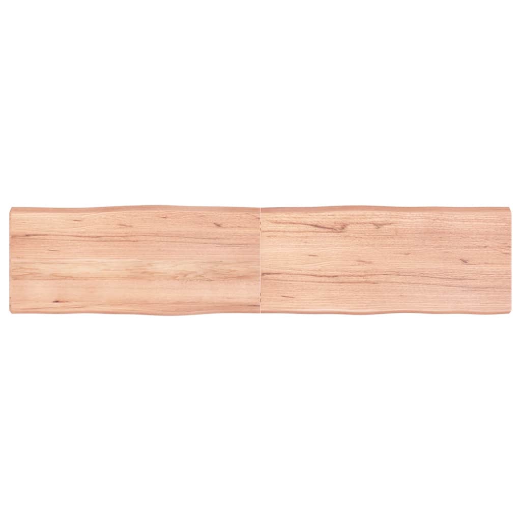 vidaXL Tischplatte 180x40x(2-6) cm Massivholz Behandelt Baumkante