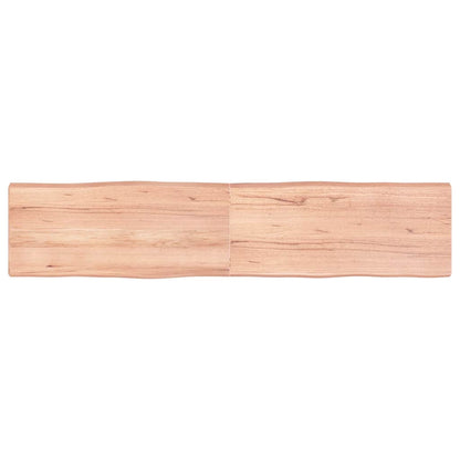 vidaXL Tischplatte 180x40x(2-6) cm Massivholz Behandelt Baumkante