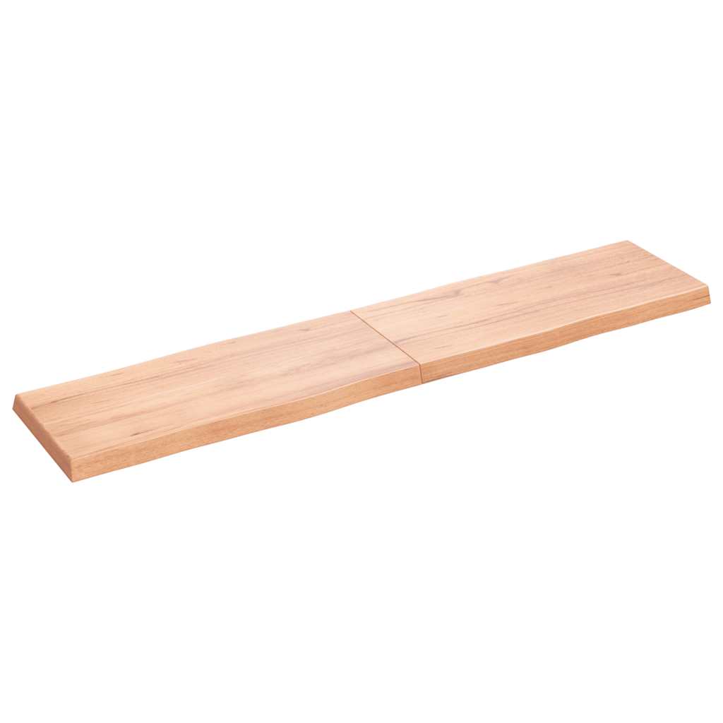 vidaXL Tischplatte 180x40x(2-6) cm Massivholz Behandelt Baumkante