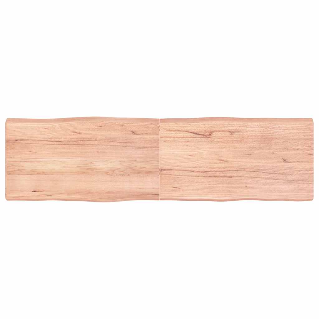 vidaXL Tischplatte 180x50x(2-6) cm Massivholz Behandelt Baumkante
