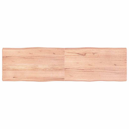vidaXL Tischplatte 180x50x(2-6) cm Massivholz Behandelt Baumkante