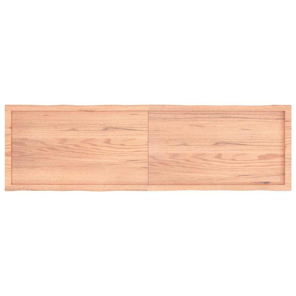 vidaXL Tischplatte 180x50x(2-6) cm Massivholz Behandelt Baumkante