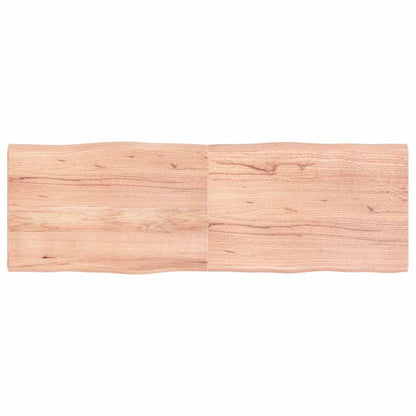 vidaXL Tischplatte 180x60x(2-4) cm Massivholz Behandelt Baumkante