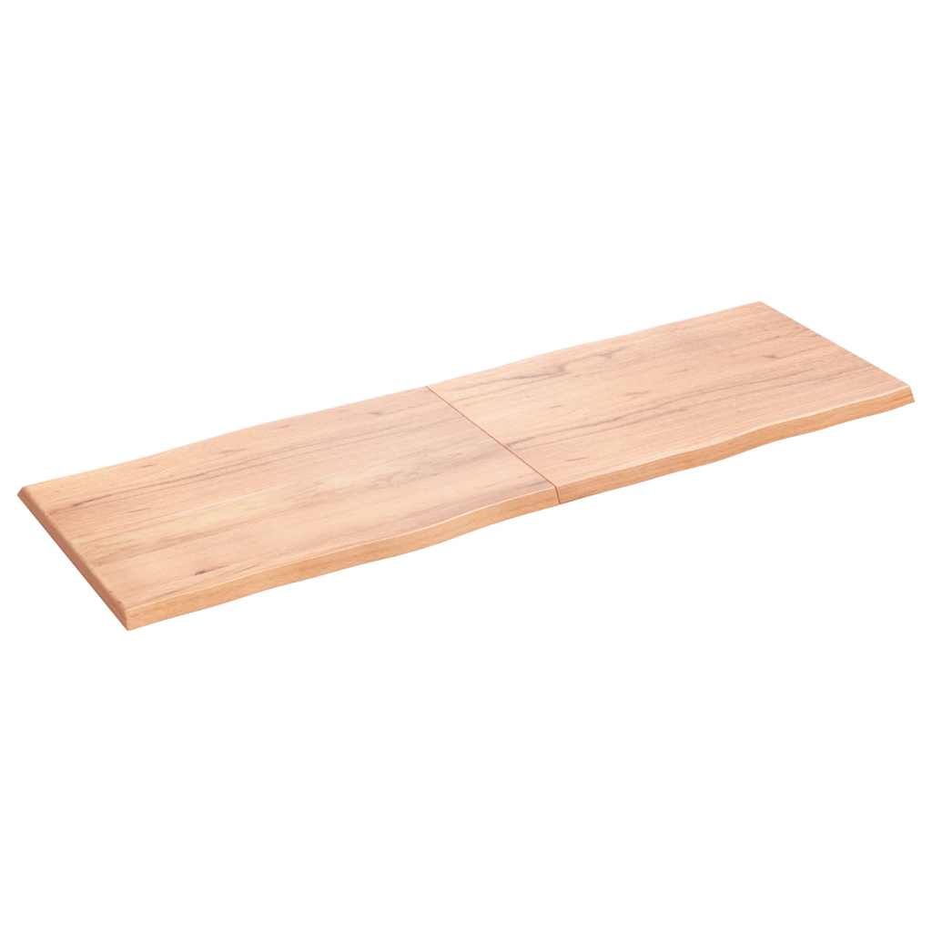 vidaXL Tischplatte 180x60x(2-4) cm Massivholz Behandelt Baumkante