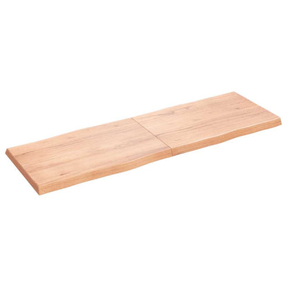 vidaXL Tischplatte 180x60x(2-6) cm Massivholz Behandelt Baumkante