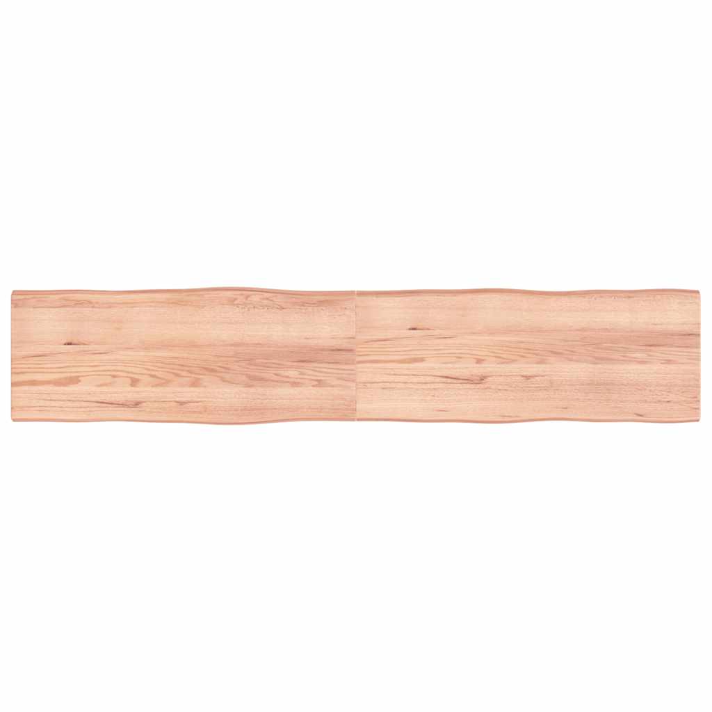 vidaXL Tischplatte 200x40x(2-4) cm Massivholz Behandelt Baumkante