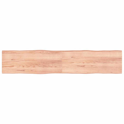 vidaXL Tischplatte 200x40x(2-4) cm Massivholz Behandelt Baumkante