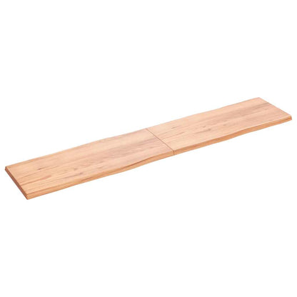 vidaXL Tischplatte 200x40x(2-4) cm Massivholz Behandelt Baumkante