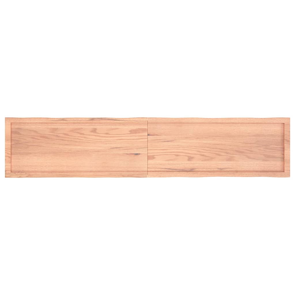 vidaXL Tischplatte 200x40x(2-4) cm Massivholz Behandelt Baumkante