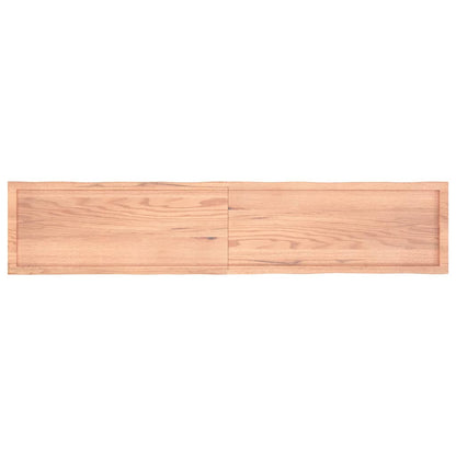 vidaXL Tischplatte 200x40x(2-4) cm Massivholz Behandelt Baumkante