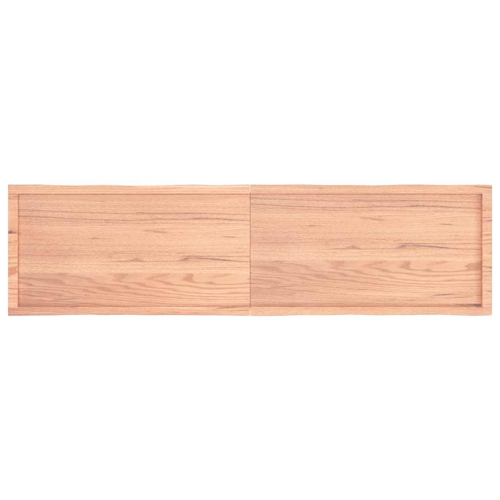 vidaXL Tischplatte 200x50x(2-4) cm Massivholz Behandelt Baumkante