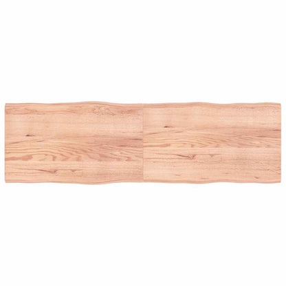 vidaXL Tischplatte 200x60x(2-4) cm Massivholz Behandelt Baumkante