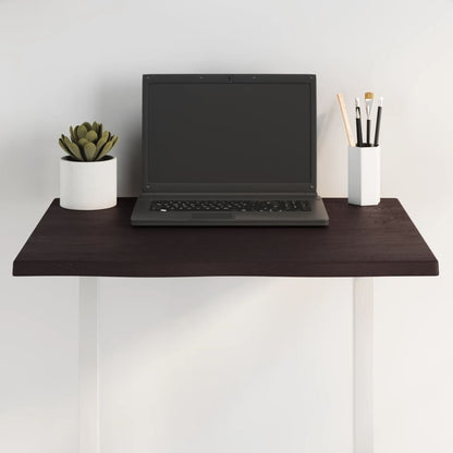 vidaXL Plateau de table 60x40x2 cm en bois de chêne massif traité, bord brut
