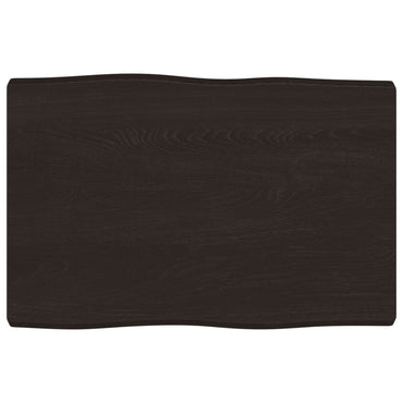 vidaXL Plateau de table 60x40x(2-4) cm bois massif bords naturels traité